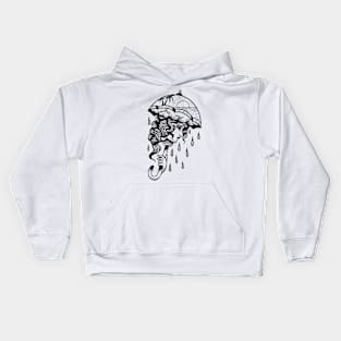 Girl rain Kids Hoodie